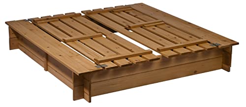 Sandkasten Holz mit Deckel mit Sitzbank von Dobar 94360FSC - 3