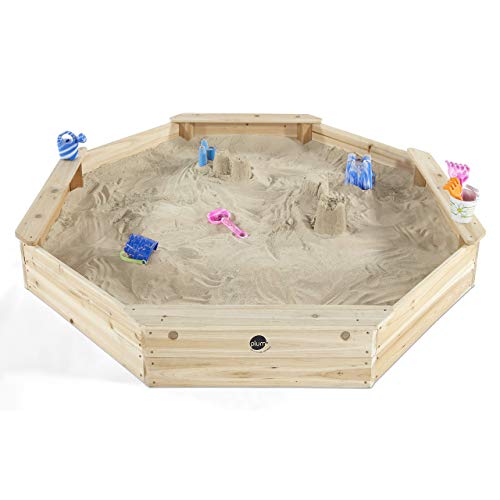 Großer Sandkasten achteckig mit 4 Sitzbänken von Plum 25058