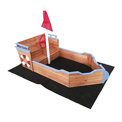 Outdoor Toys Sandkasten Boot aus Holz Boot