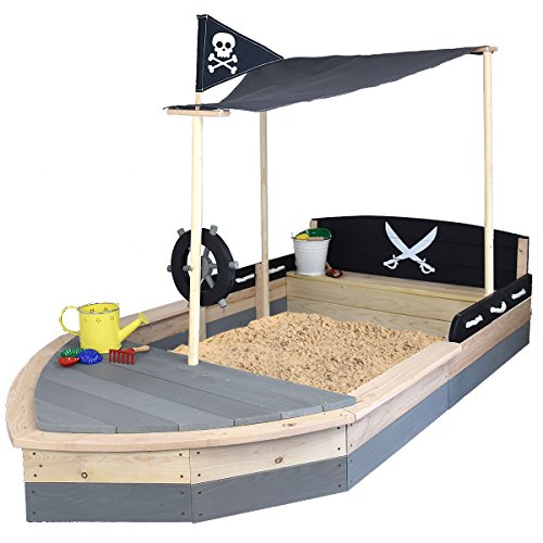 SUN Sandkasten Boot Pirat XXL aus Holz