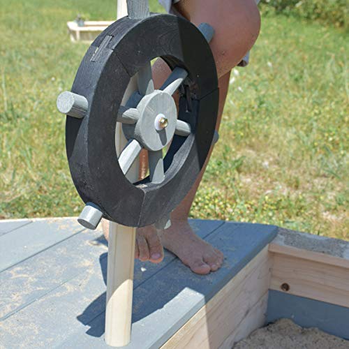 SUN Sandkasten Boot Pirat XXL aus Holz - 8