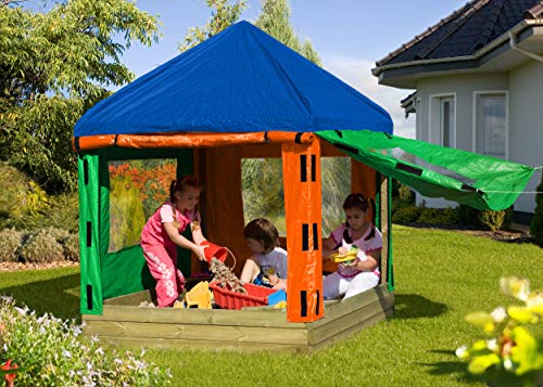 Sandkasten TONI aus Holz mit Pavillon von Gartenpirat® - 3